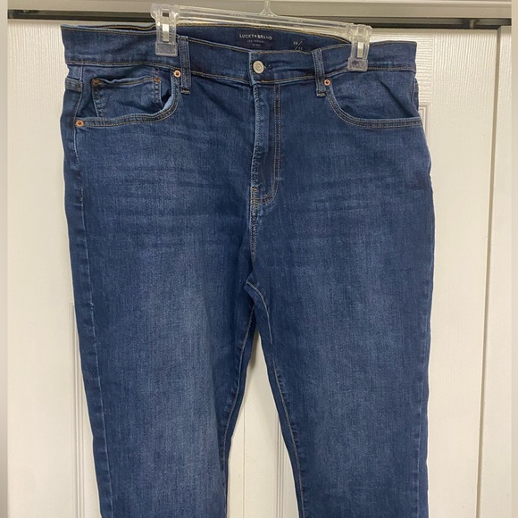 Lucky Brand 410 Athletic Fit Straight Jeans Mens Sz 38 x 32 Blue - Picture 9 of 14